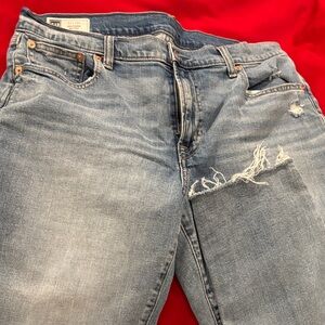 GAP Women's Distressed Blue Jeans